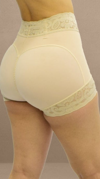 Short Moldeador Tipo Panty Beige – Abdomen Plano y Efecto Push Up Natural
